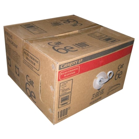 Homevision Technology Electronic Master 1000-Ft UTP Cat6 Network Cable- White CAT6211000W